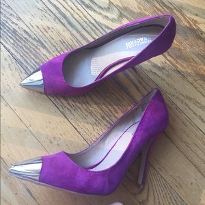 Kenneth Cole Metallic Toe Fuchsia Pumps