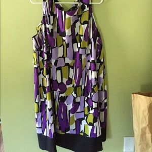 Ronnie Nicole multi-color sheath dress.