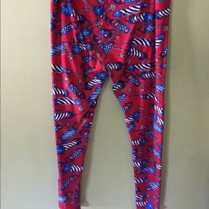 Lularoe TC 4th of July Leggings