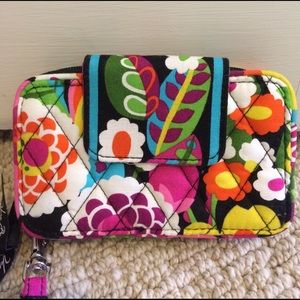 ONE WK SALE Vera Bradley jazzy blooms Wristlet NEW