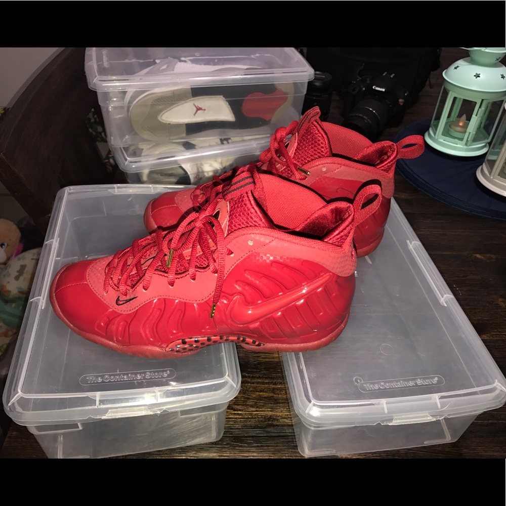 Nike red October foam posites