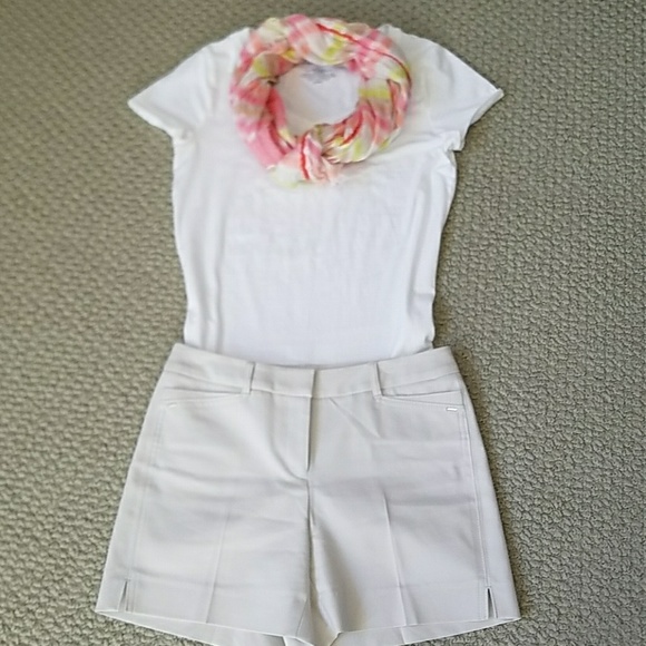 LOFT scarf with coral lace trim - Picture 3 of 3