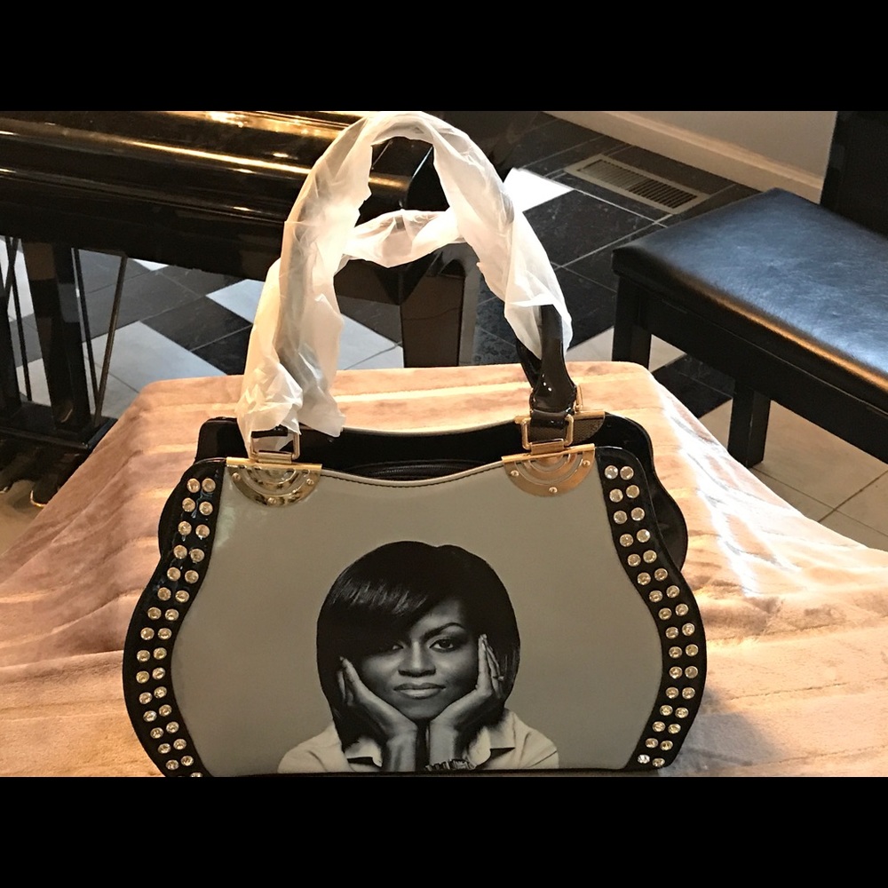 BLack print Handbag