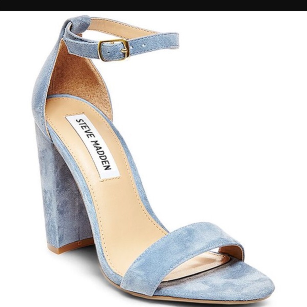 New Suede Steve Madden blue  Block heels