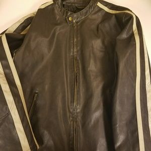 Steve and Barrys faux leather jacket size large