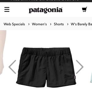 Barely baggies size S Patagonia