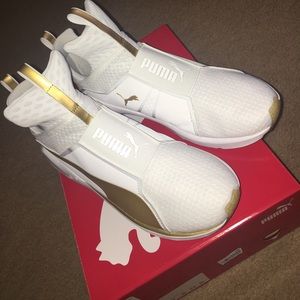 Puma Fierce - Gold and White