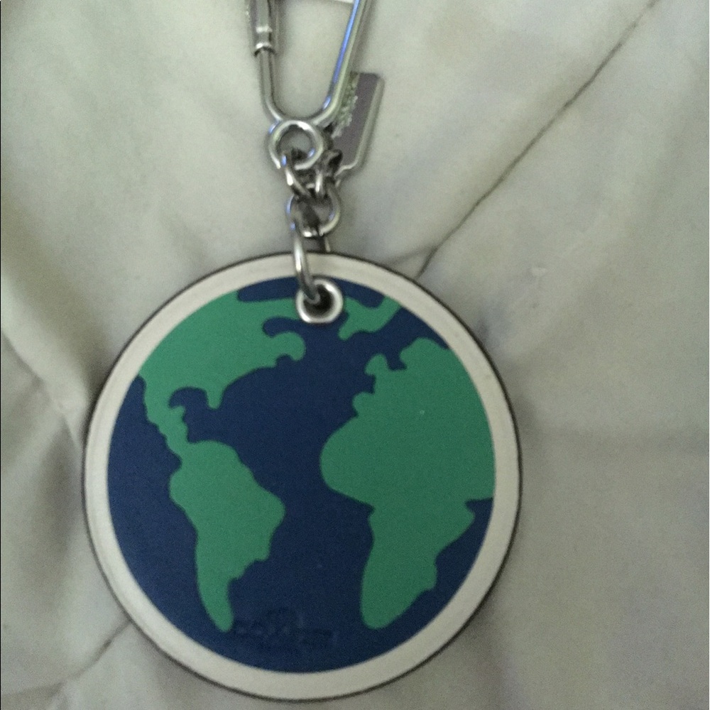 NWT Coach Globe Key Fob