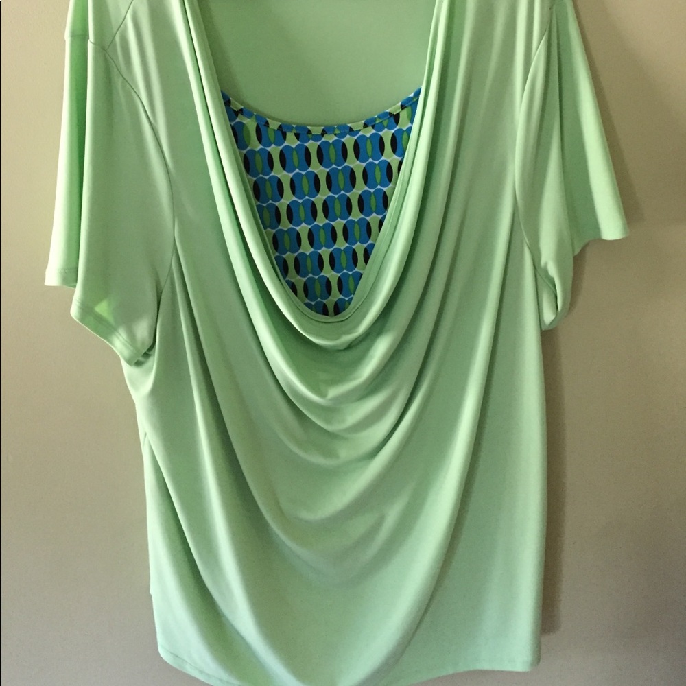 Lime green blouse