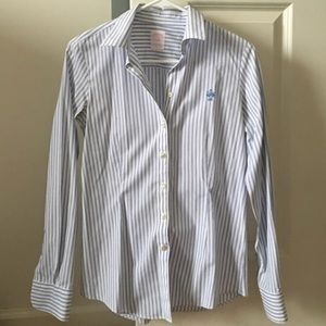 Blue and White Button Down Shirt - Brooks Brothers
