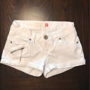 G by Guess size 24 white shorts