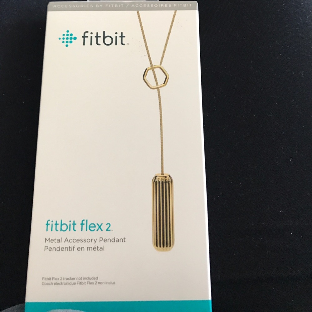 NWT Fitbit Flex 2 pendant -Gold
