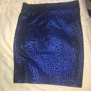Metallic leopard print Mini skirt