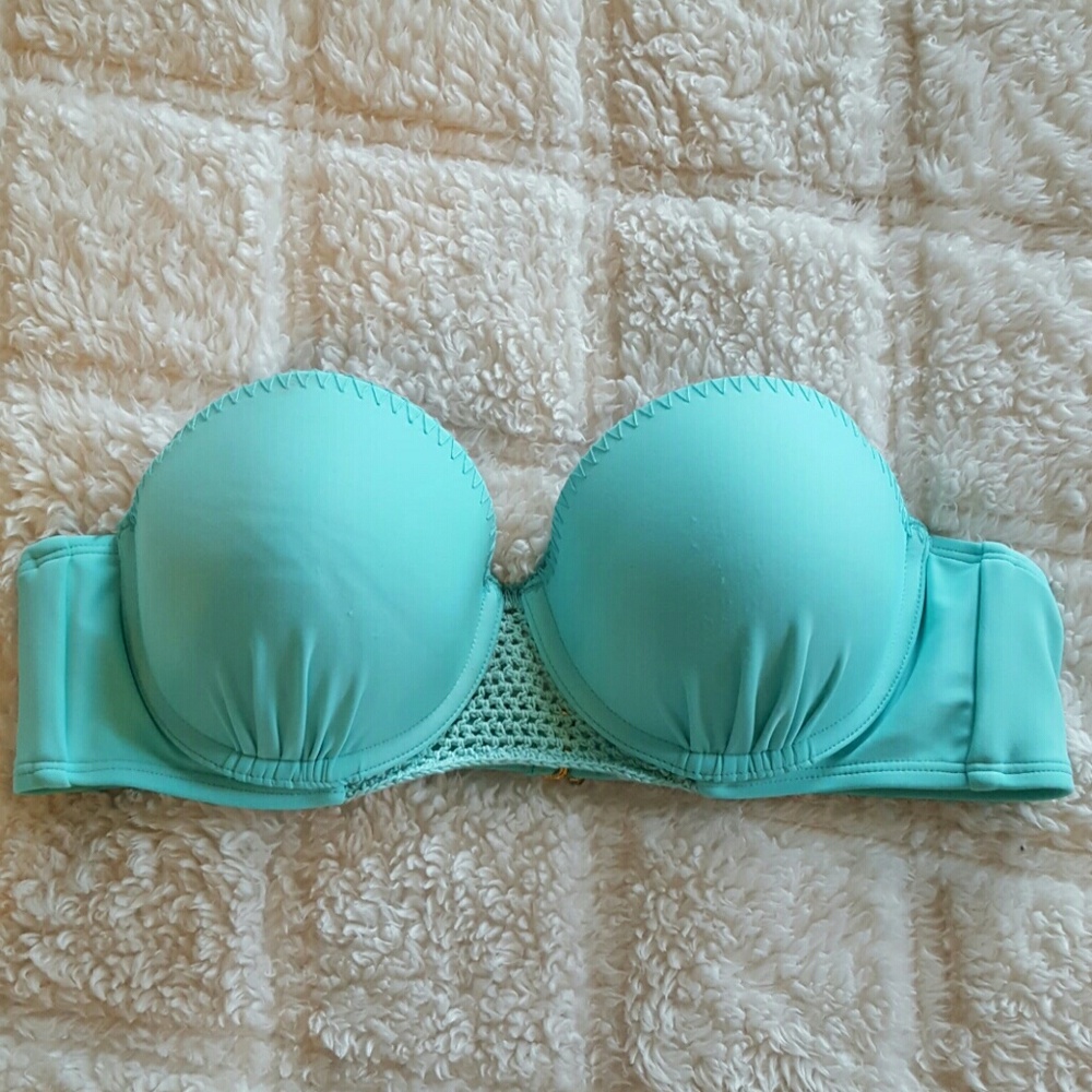 Med Mint Padded Bikini Top