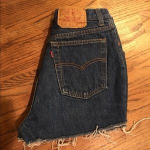 Levi's high waist shorts
