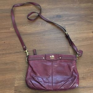 Coach Cross-body Bag in Maroon