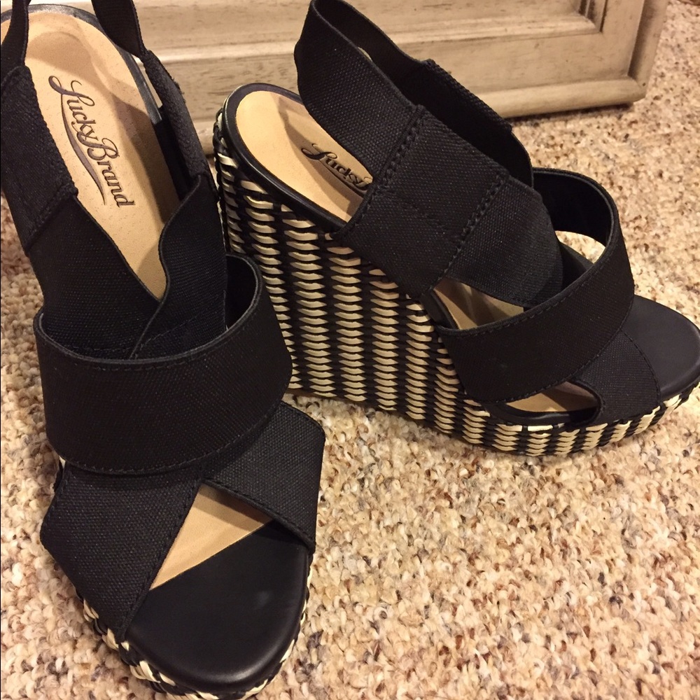 New Lucky Brand Woven Wedge
