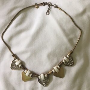 J. Crew Geometric Gold Statement Necklace
