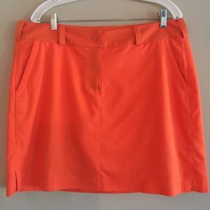 Nike orange skort