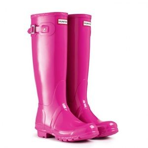 *Firm Price* Hunter Boots Pink Lipstick