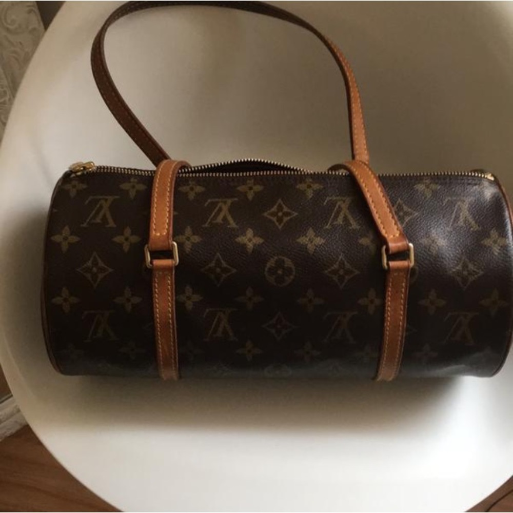 Papllion brown /tan satchel