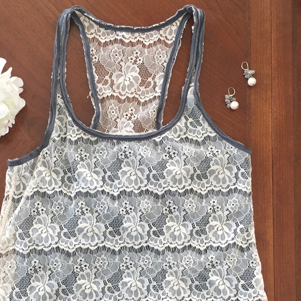 Abercrombie lace tank top medium