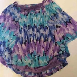 Girls justice flowy butterfly top