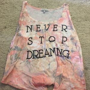 Charlotte Russe floral crop tank top