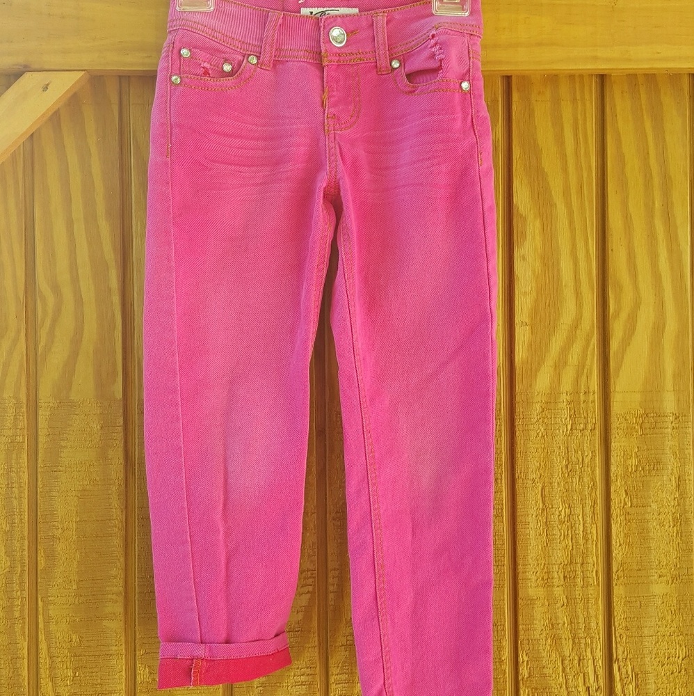 Girls Pink Jeans