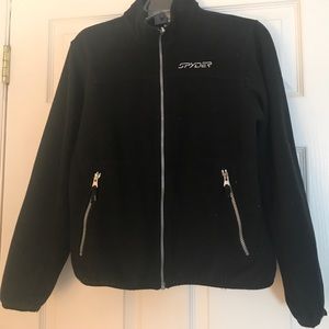 Black Spyder Brand Ski Fleece Jacket