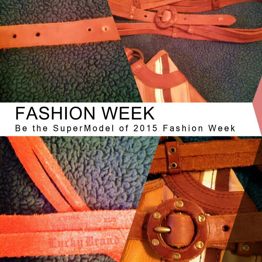 Lucky Brand Leather Wrap Around Belt