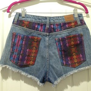 BDG High Rise Dree Cheeky Tribal Print Shorts