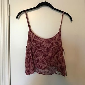 Cropped Paisley Cami