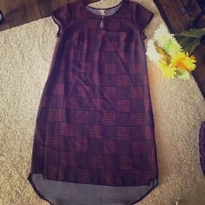 Navy & Orange Pattern Merona Dress, Sz M Navy & Orange Pattern Merona Dress, Sz M