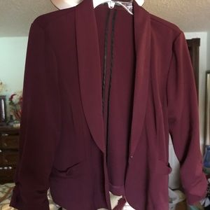 Maurices Burgundy Blazer