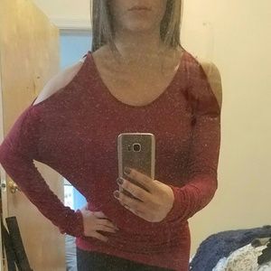 Express cold shoulder top