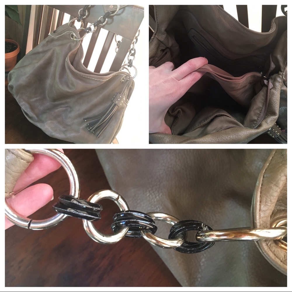 Tan Faux-Leather Handbag