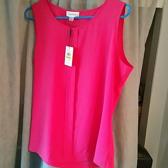 Calvin Klein front placket shell, never worn - Picture 1 of 2