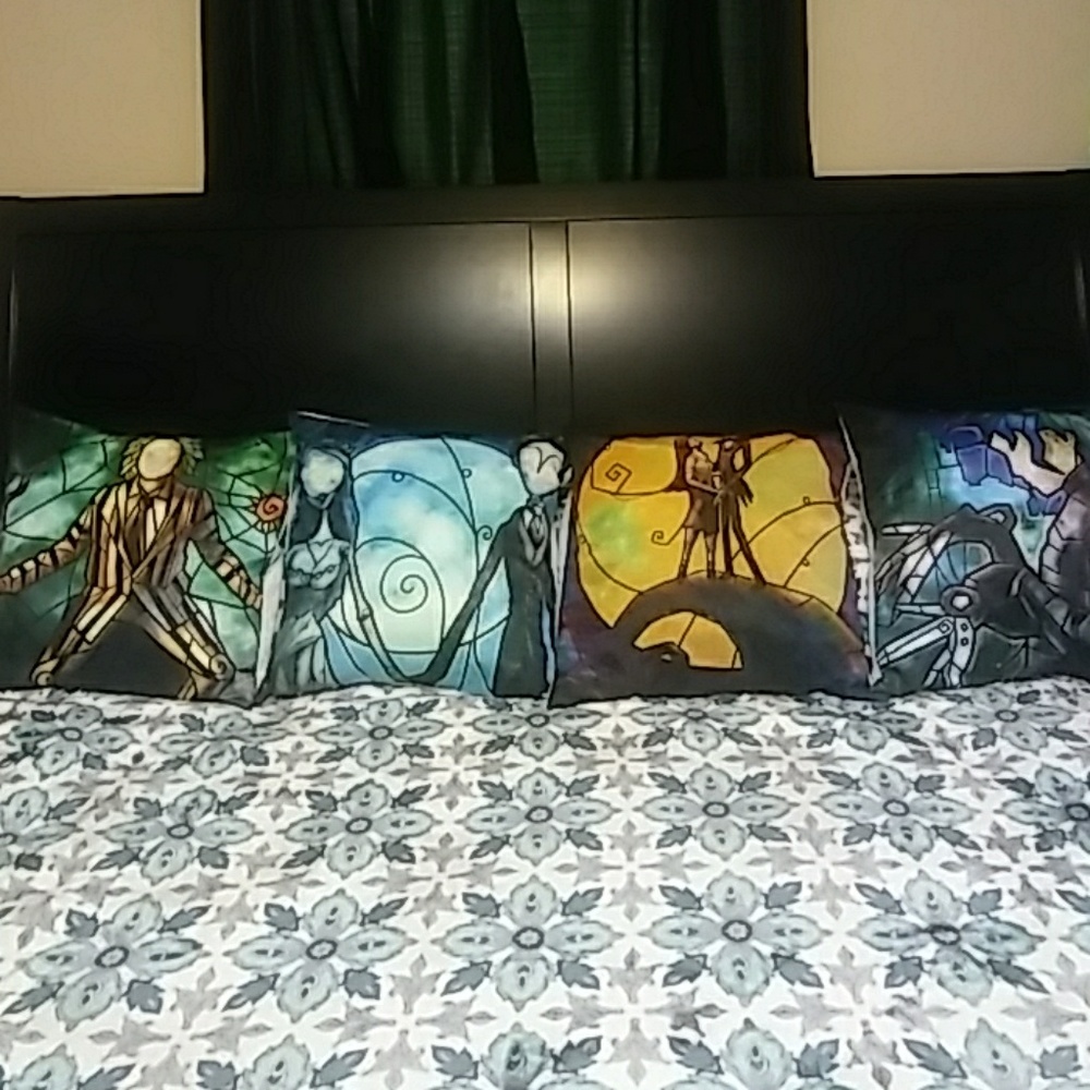 Tim Burton throw pillowcase collection