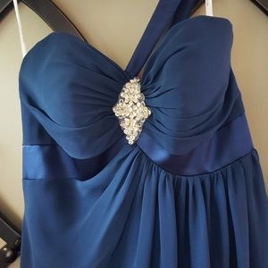 Navy blue formal gown