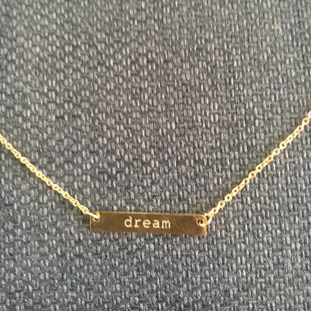 Jook and nona "dream" 24k gold plated necklace