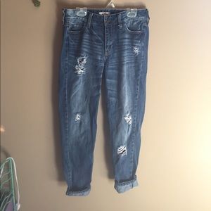 Mid-Rise Boyfriend Jeans