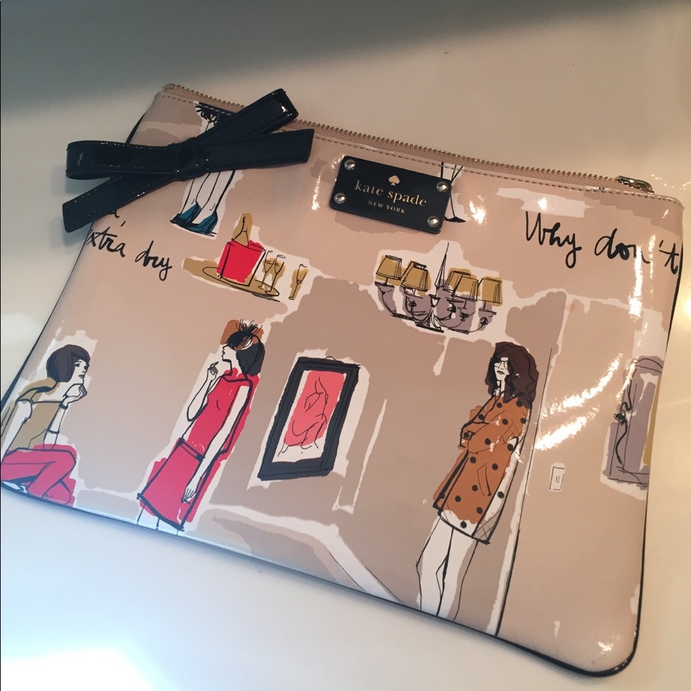 Kate Spade mid century inspired Mia pouch martini