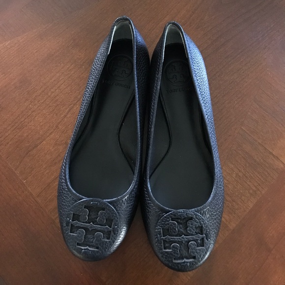 Tory Burch Shoes - Size five, black on black Tory Burch Reva flats