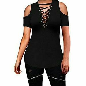 Brand new stylish cut out shoulder shirt