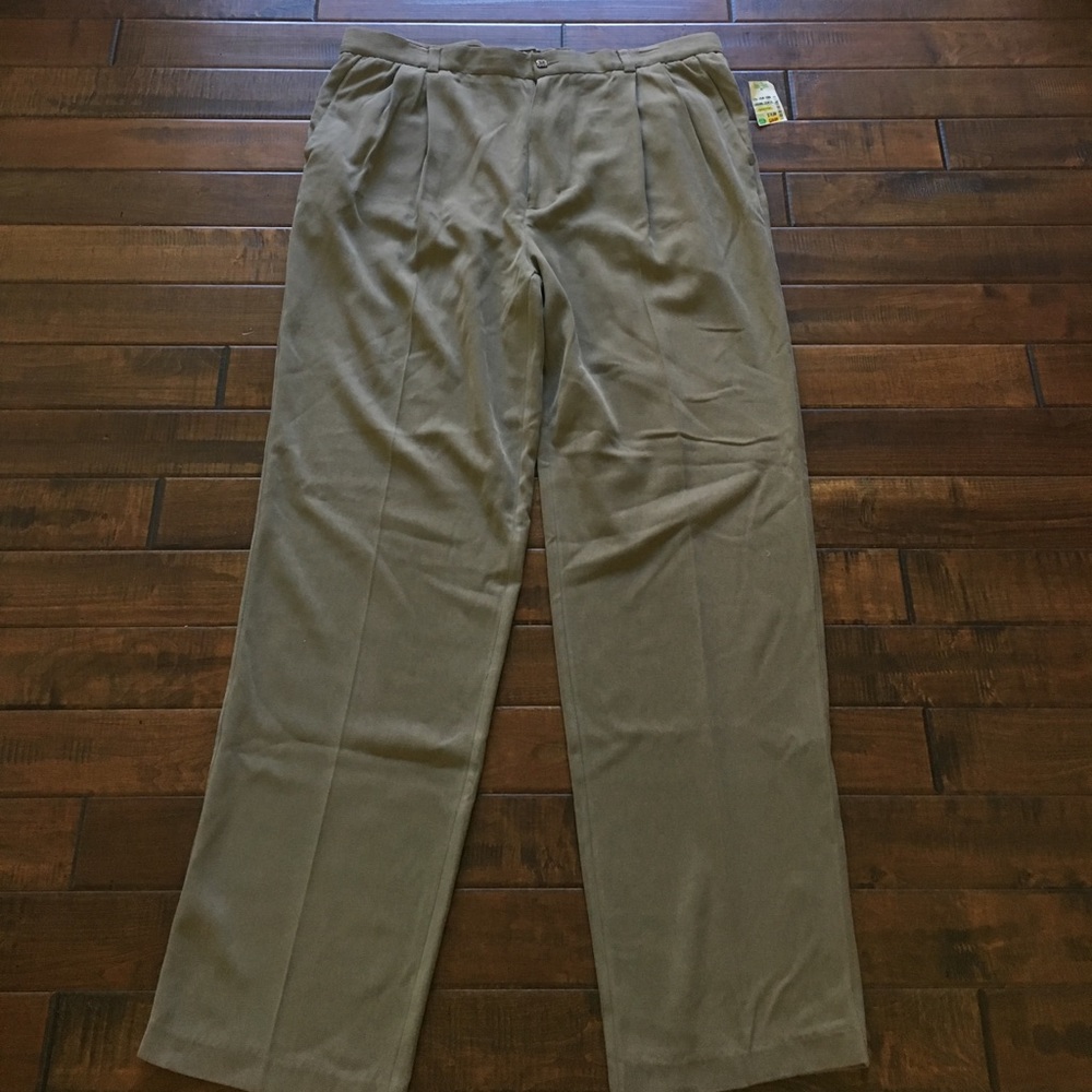 NWT Island Republic silk khakis