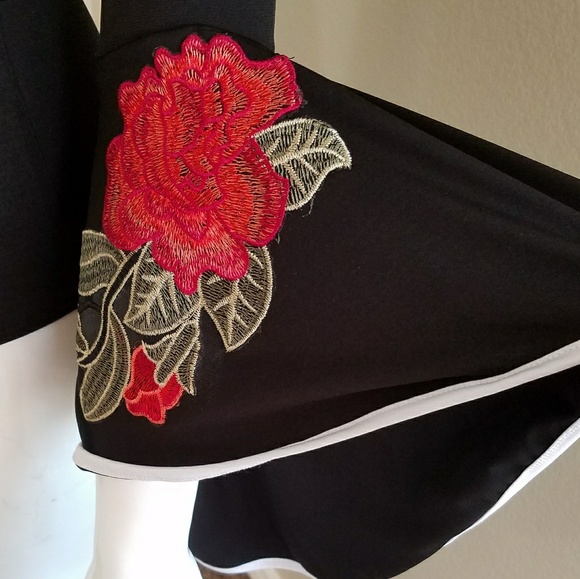 LOW STOCK! Very Sexy! Off Shoulder Rose Bodysuit - Picture 3 of 6