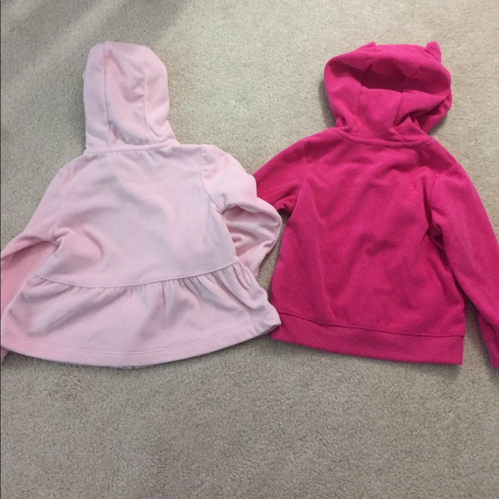 Two Carters pink fleece hoodies - Picture 7 of 7
