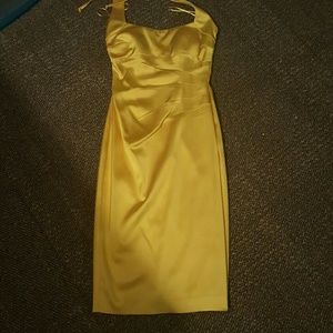 Bright yellow dress