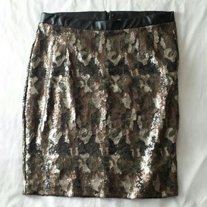 LANE BRYANT Sequin Lined Skirt